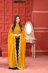 1 Piece Dupatta in Mustard Printed Chiffon (FZ0780)